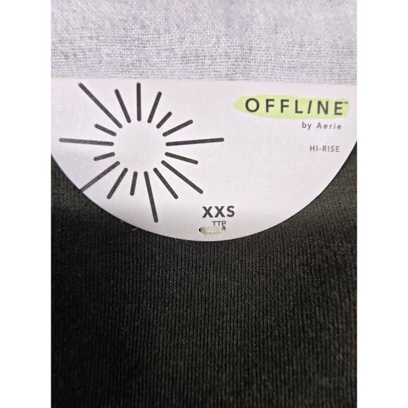 Offline By Aerie OG Leggings Hi Rise Forest Green Athleisure XXS - Picture 6 of 9